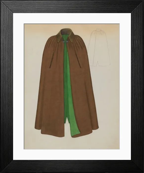 Framed Print : Cape, c. 1937. Creator: Marie Mitchell Framed Print : Cape, c. 1937. Creator: Marie Mitchell