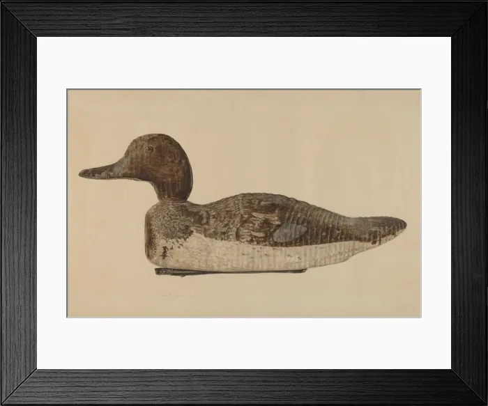 Framed Print : Decoy: Blue Winged Teal, c. 1938. Creator: Albert Geuppert Framed Print : Decoy: Blue Winged Teal, c. 1938. Creator: Albert Geuppert