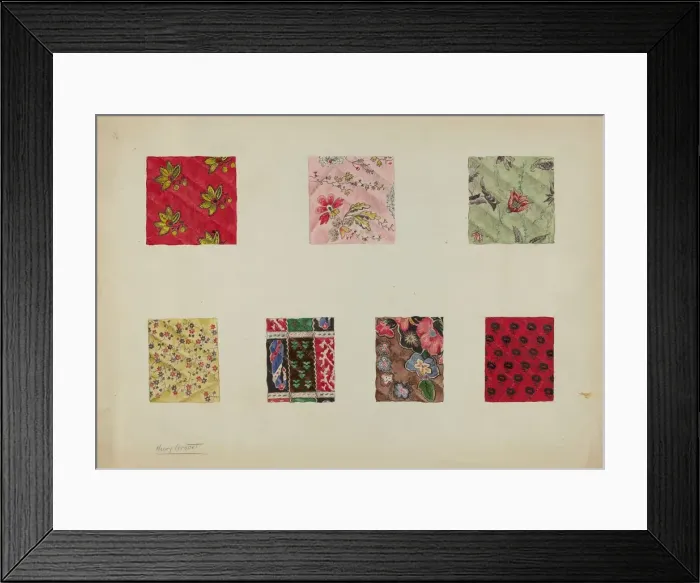 Framed Print : Patchwork Quilt, c. 1938. Creator: Henry Granet Framed Print : Patchwork Quilt, c. 1938. Creator: Henry Granet