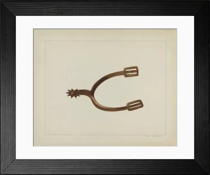 Framed Print : Riders Spur, c. 1938. Creator: Fred Hassebrock Framed Print : Riders Spur, c. 1938. Creator: Fred Hassebrock