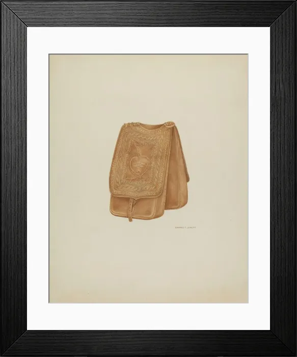 Framed Print : Saddle Bags, c. 1938. Creator: Edward Jewett Framed Print : Saddle Bags, c. 1938. Creator: Edward Jewett