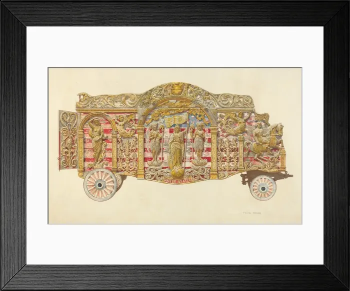 Framed Print : Circus Wagon, c. 1938. Creator: Frank M Keane Framed Print : Circus Wagon, c. 1938. Creator: Frank M Keane