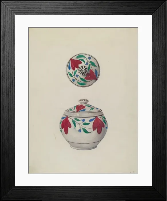 Framed Print : Sugar Bowl, c. 1938. Creator: Elmer R. Kottcamp Framed Print : Sugar Bowl, c. 1938. Creator: Elmer R. Kottcamp