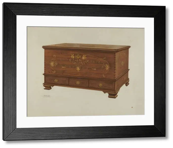 Framed Print : Chest, c. 1938. Creator: Frances Lichten Framed Print : Chest, c. 1938. Creator: Frances Lichten