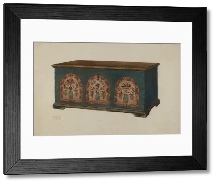 Framed Print : Chest, c. 1938. Creator: Frances Lichten Framed Print : Chest, c. 1938. Creator: Frances Lichten