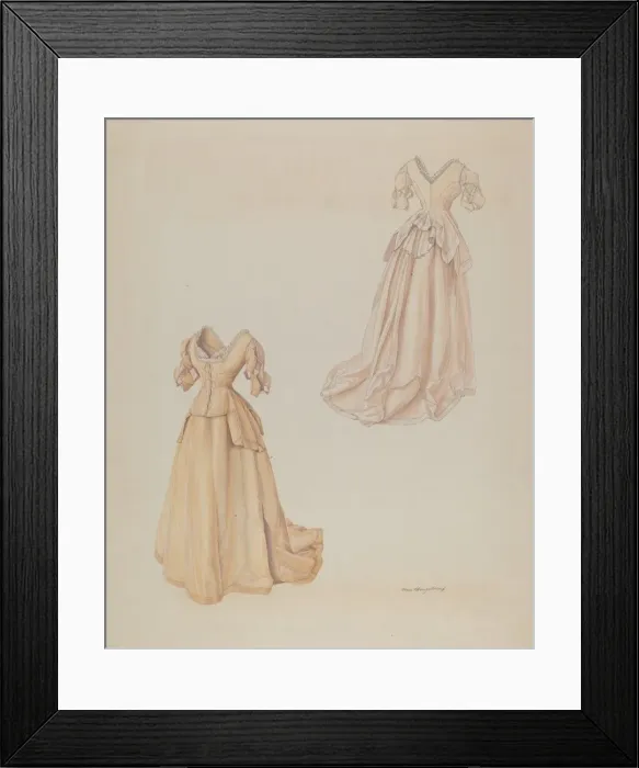 Framed Print : Wedding Dress, c. 1938. Creator: Hans Mangelsdorf Framed Print : Wedding Dress, c. 1938. Creator: Hans Mangelsdorf