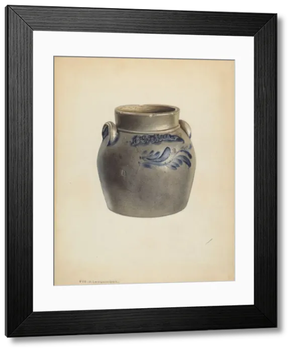 Framed Print : Small Crock, c. 1938. Creator: George Loughridge Framed Print : Small Crock, c. 1938. Creator: George Loughridge
