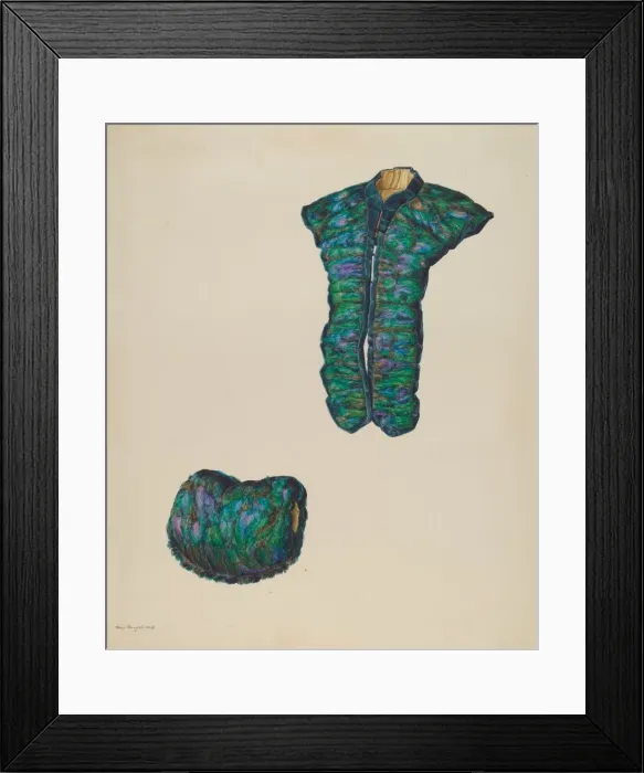 Framed Print : Tippet and Muff, c. 1938. Creator: Hans Mangelsdorf Framed Print : Tippet and Muff, c. 1938. Creator: Hans Mangelsdorf
