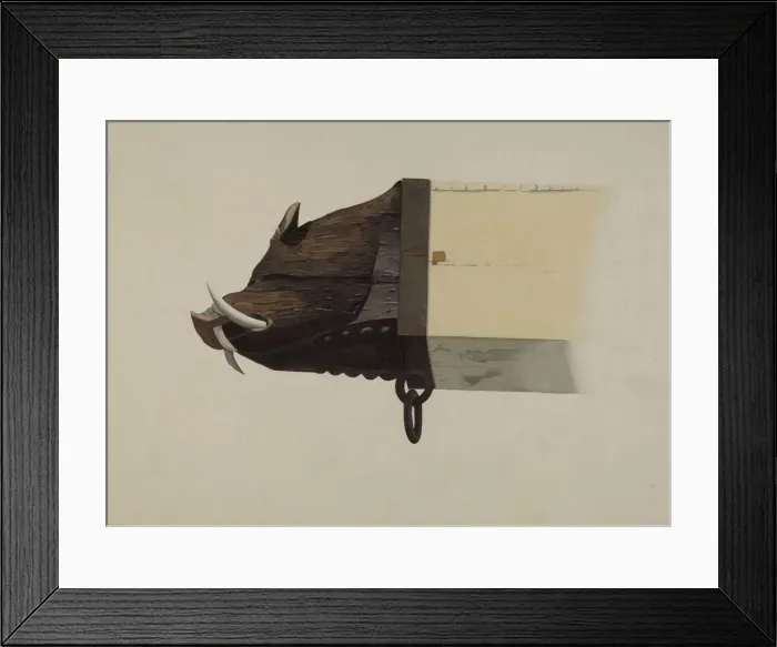 Framed Print : Boars Head, c. 1941. Creator: Joseph Goldberg Framed Print : Boars Head, c. 1941. Creator: Joseph Goldberg