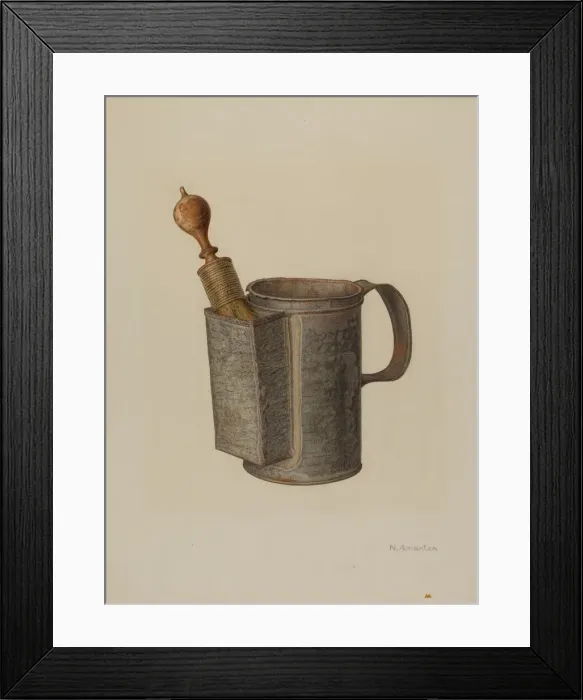 Framed Print : Shaving Mug, c. 1941. Creator: Nicholas Amantea Framed Print : Shaving Mug, c. 1941. Creator: Nicholas Amantea
