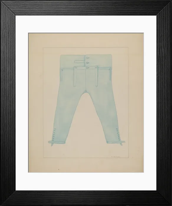 Framed Print : Trousers, c. 1941. Creator: Frederick Jackson Framed Print : Trousers, c. 1941. Creator: Frederick Jackson