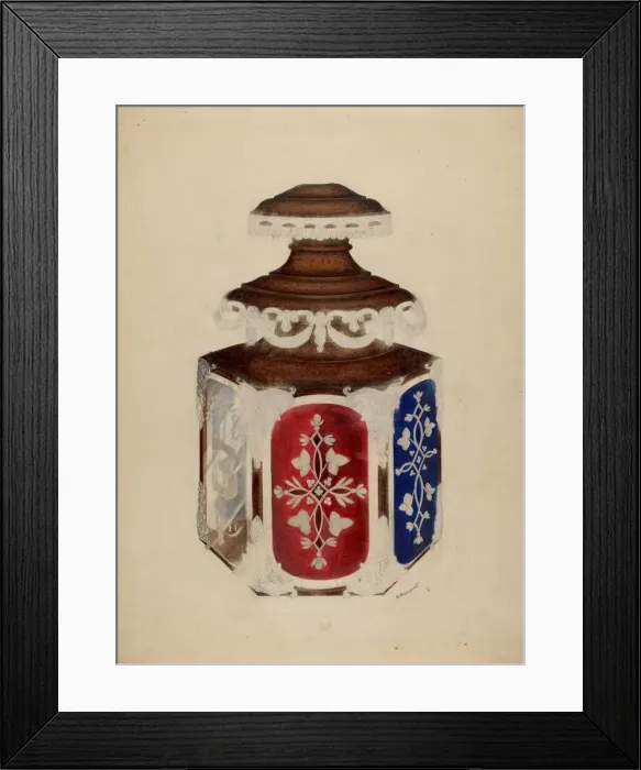 Framed Print : Firemans Candle Lamp, c. 1940. Creator: Raymond Manupelli Framed Print : Firemans Candle Lamp, c. 1940. Creator: Raymond Manupelli