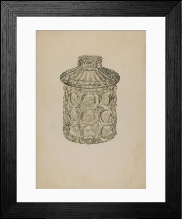 Framed Print : Cracker Jar, c. 1940. Creator: Henry Moran Framed Print : Cracker Jar, c. 1940. Creator: Henry Moran