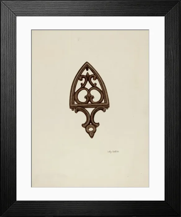 Framed Print : Trivet, c. 1942. Creator: LeRoy Griffith Framed Print : Trivet, c. 1942. Creator: LeRoy Griffith