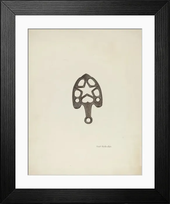 Framed Print : Trivet, c. 1942. Creator: Violet Hartenstein Framed Print : Trivet, c. 1942. Creator: Violet Hartenstein