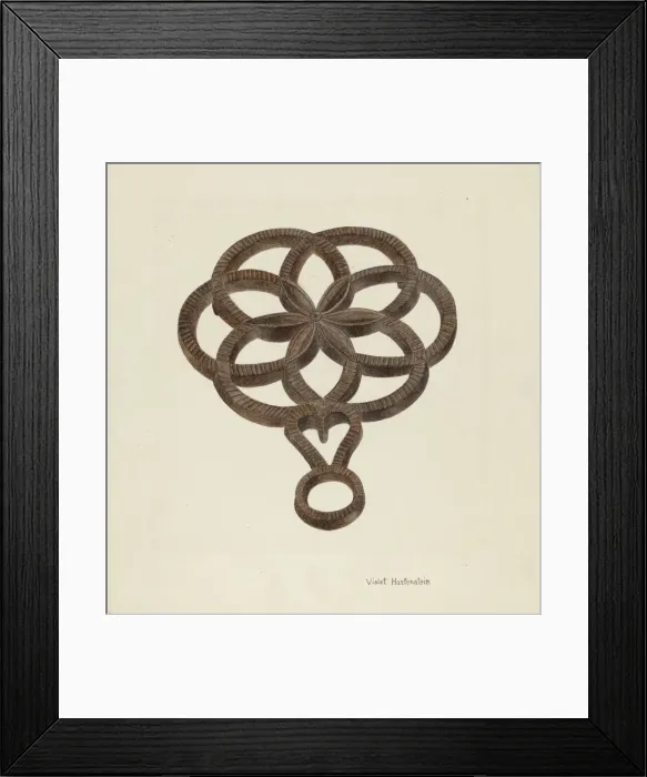 Framed Print : Trivet, c. 1942. Creator: Violet Hartenstein Framed Print : Trivet, c. 1942. Creator: Violet Hartenstein