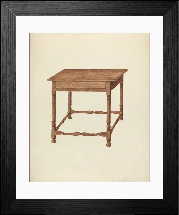 Framed Print : Table, c. 1953. Creator: Frederick Jackson Framed Print : Table, c. 1953. Creator: Frederick Jackson