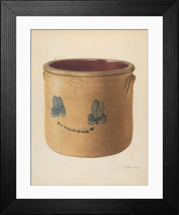 Framed Print : Crock, probably 1937 / 1938. Creator: Nicholas Amantea Framed Print : Crock, probably 1937 / 1938. Creator: Nicholas Amantea
