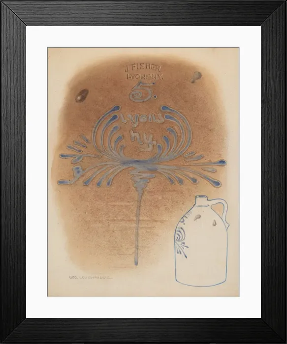 Framed Print : Jug, probably 1937 / 1938. Creator: George Loughridge Framed Print : Jug, probably 1937 / 1938. Creator: George Loughridge
