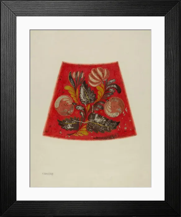 Framed Print : Toleware Coffee Pot, c. 1940. Creator: Charles Henning Framed Print : Toleware Coffee Pot, c. 1940. Creator: Charles Henning
