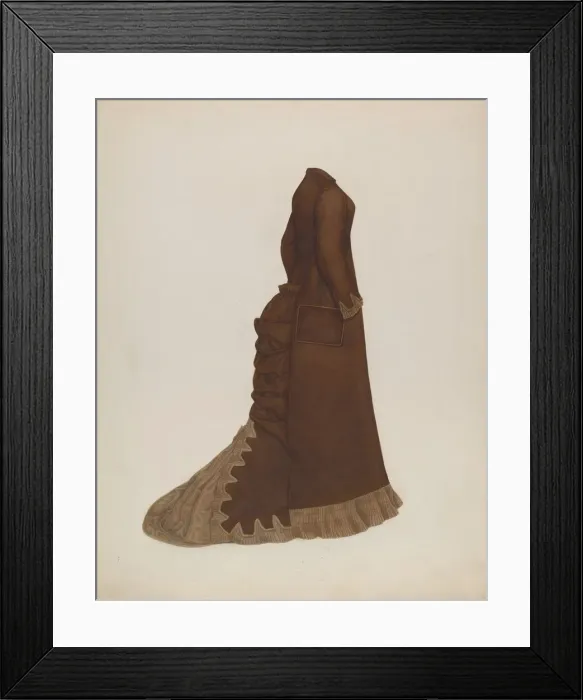 Framed Print : Dress, c. 1940. Creator: Gertrude Lemberg Framed Print : Dress, c. 1940. Creator: Gertrude Lemberg