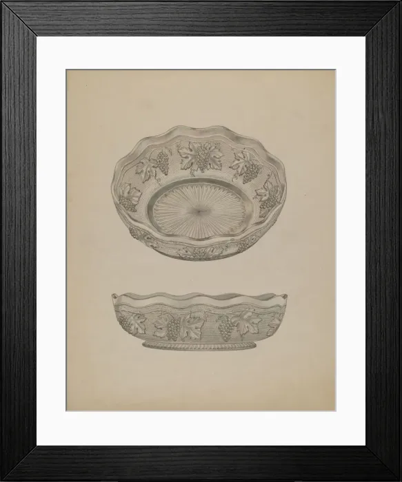 Framed Print : Dish, c. 1940. Creator: Henry Moran Framed Print : Dish, c. 1940. Creator: Henry Moran