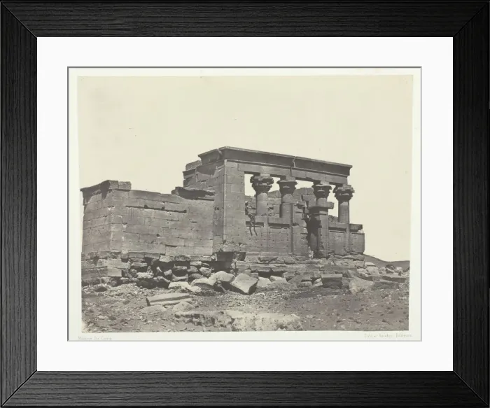 Framed Print : Temple de Debod, Parembole de l Itineraire d Antonin;Nubie, 1849 / 51 Framed Print : Temple de Debod, Parembole de l Itineraire d Antonin;Nubie, 1849 / 51