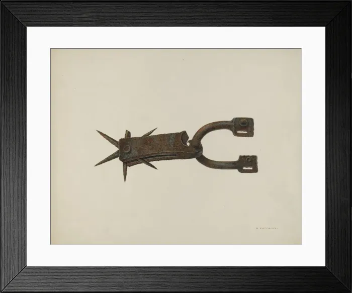 Framed Print : Spur, c. 1940. Creator: William Kieckhofel Framed Print : Spur, c. 1940. Creator: William Kieckhofel