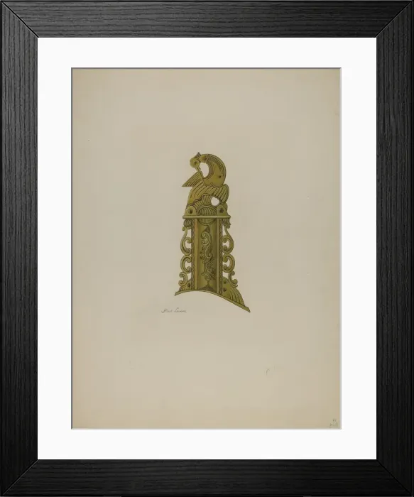 Framed Print : Pa. German Patch Box, 1935 / 1942. Creator: Albert J. Levone Framed Print : Pa. German Patch Box, 1935 / 1942. Creator: Albert J. Levone