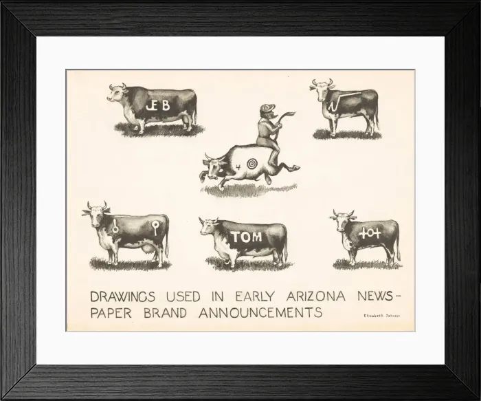 Framed Print : Newspaper Brand Announcements, c. 1942. Creator: Elizabeth Johnson Framed Print : Newspaper Brand Announcements, c. 1942. Creator: Elizabeth Johnson