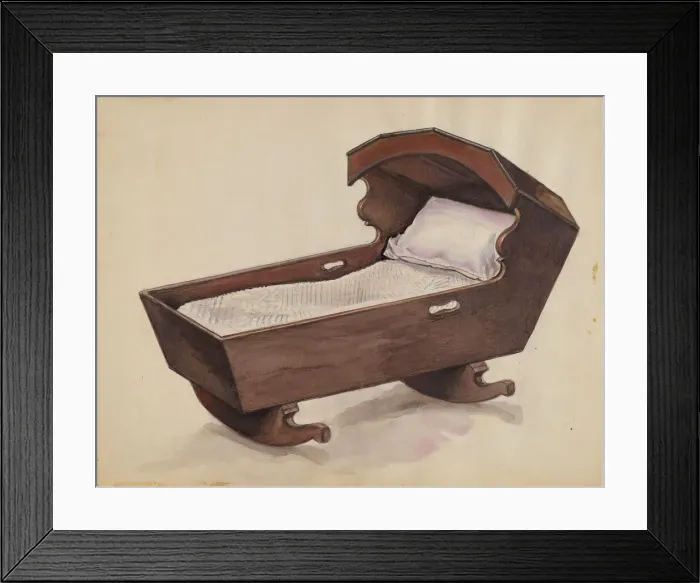 Framed Print : Cradle, 1936. Creator: Arsen Maralian Framed Print : Cradle, 1936. Creator: Arsen Maralian