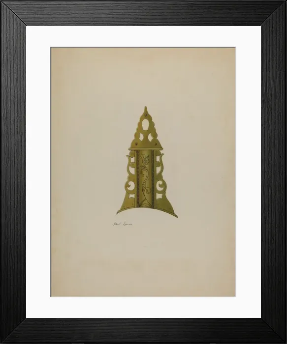 Framed Print : Patch Box from Ky. Rifle, c. 1938. Creator: Albert J. Levone Framed Print : Patch Box from Ky. Rifle, c. 1938. Creator: Albert J. Levone