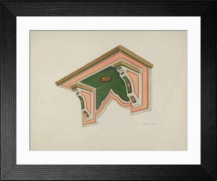 Framed Print : Wall Bracket (Eccleasiastical), 1939. Creator: Edward Jewett Framed Print : Wall Bracket (Eccleasiastical), 1939. Creator: Edward Jewett