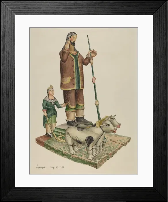 Framed Print : Bulto, 1938. Creator: Eldora P. Lorenzini Framed Print : Bulto, 1938. Creator: Eldora P. Lorenzini