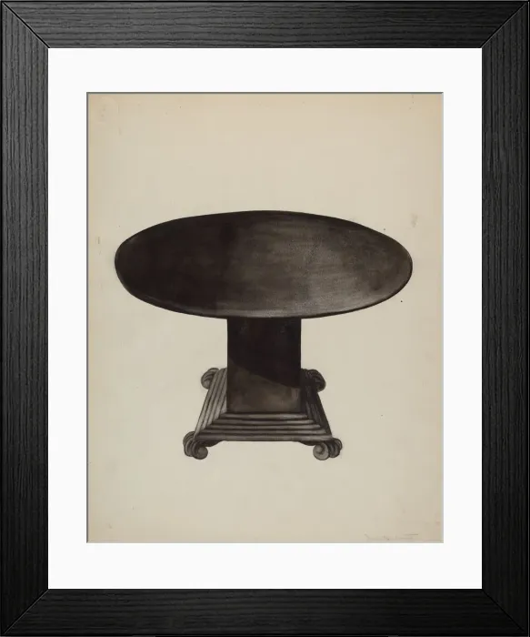 Framed Print : Dining Room Suite, 1935  /  1942. Creator: Juanita Lantz