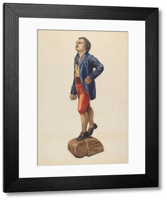 Framed Print : Figurehead: Jolly Tar'. Creator: Mary E Humes Framed Print : Figurehead: Jolly Tar'. Creator: Mary E Humes
