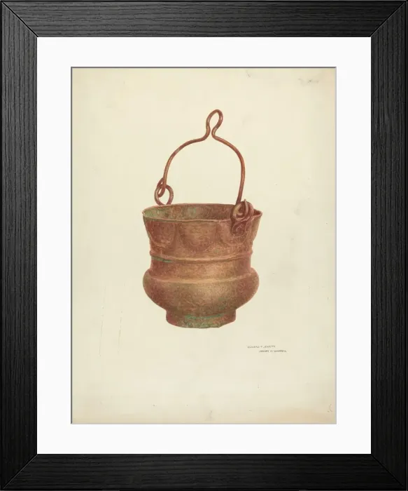 Framed Print : Holy-Water Bucket, 1938 / 1940. Creator: Edward Jewett Framed Print : Holy-Water Bucket, 1938 / 1940. Creator: Edward Jewett