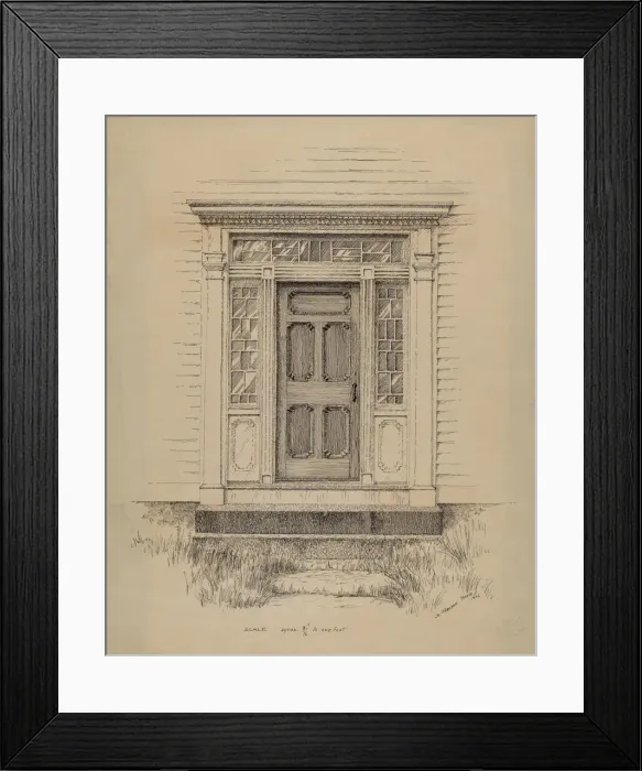 Framed Print : Doorway, c. 1936. Creator: Jerome Hoxie Framed Print : Doorway, c. 1936. Creator: Jerome Hoxie