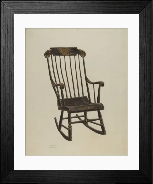 Framed Print : Rocking Chair, 1940. Creator: Henry Granet