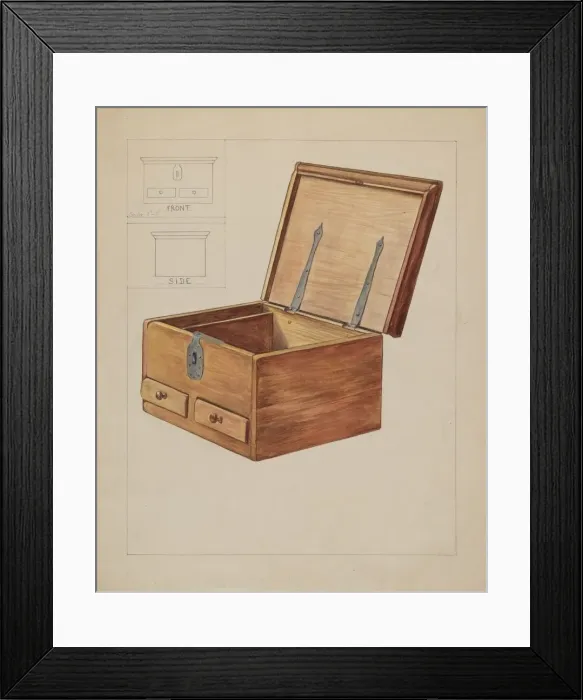 Framed Print : Chest, c. 1936. Creator: Frederick Jackson Framed Print : Chest, c. 1936. Creator: Frederick Jackson