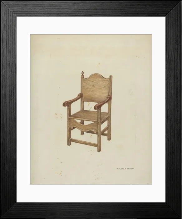 Framed Print : Chair, c. 1936. Creator: Edward Jewett Framed Print : Chair, c. 1936. Creator: Edward Jewett