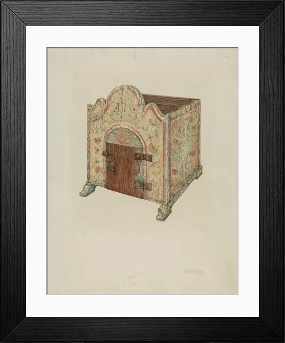 Framed Print : Tabernacle (Ecclesiastical Furniture), 1939. Creator: William Kieckhofel Framed Print : Tabernacle (Ecclesiastical Furniture), 1939. Creator: William Kieckhofel