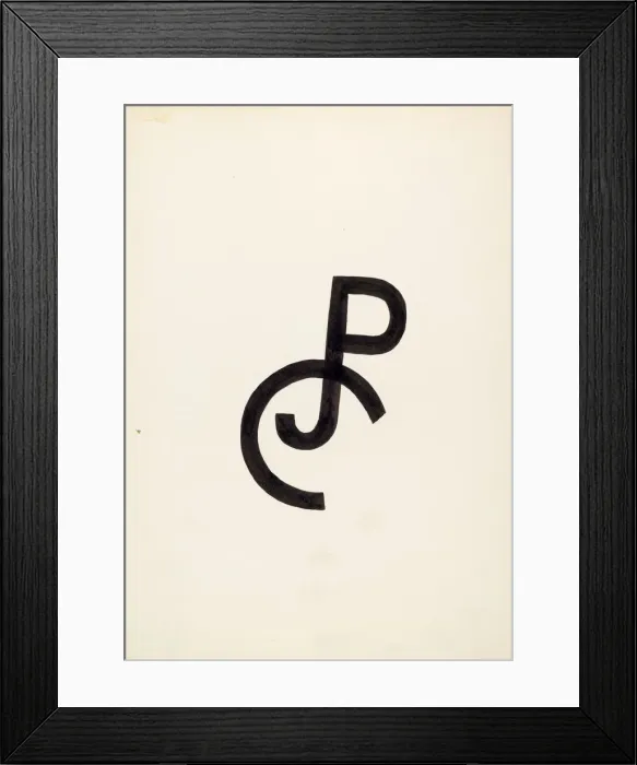 Framed Print : Cattle Brand, c. 1936. Creator: J. Henry Marley Framed Print : Cattle Brand, c. 1936. Creator: J. Henry Marley