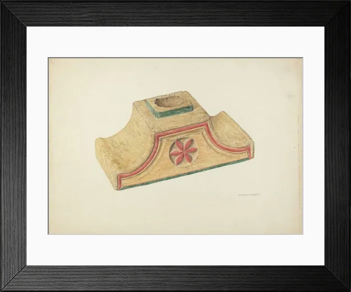 Framed Print : Candleholder (Ecclesiastical), 1939. Creator: Edward Jewett Framed Print : Candleholder (Ecclesiastical), 1939. Creator: Edward Jewett