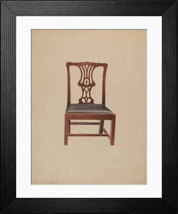 Framed Print : Chair, 1935 / 1942. Creator: Henry Granet Framed Print : Chair, 1935 / 1942. Creator: Henry Granet