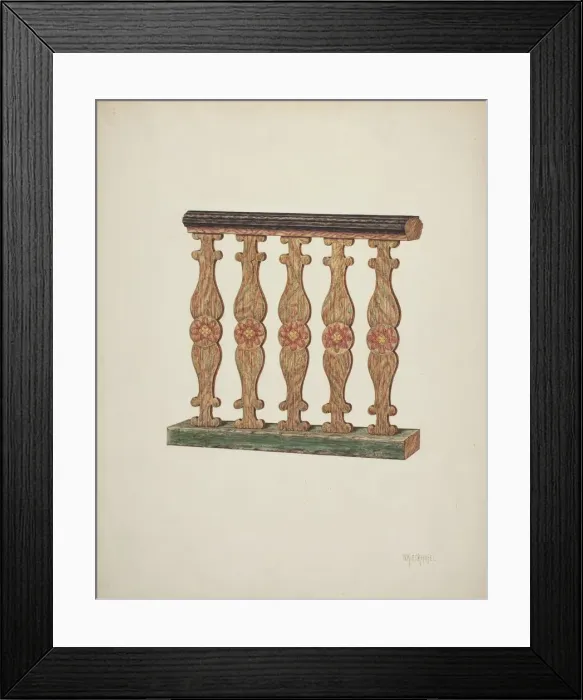 Framed Print : Choir Rail, 1939. Creator: William Kieckhofel Framed Print : Choir Rail, 1939. Creator: William Kieckhofel