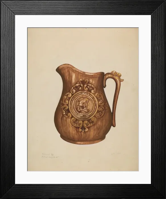 Framed Print : Pitcher, c. 1936. Creator: Samuel O. Klein Framed Print : Pitcher, c. 1936. Creator: Samuel O. Klein