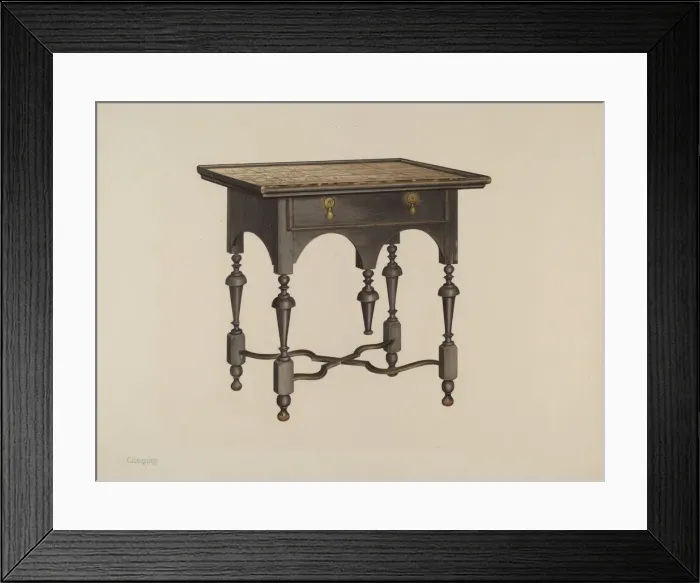 Framed Print : Tea Table, 1940. Creator: Charles Henning Framed Print : Tea Table, 1940. Creator: Charles Henning