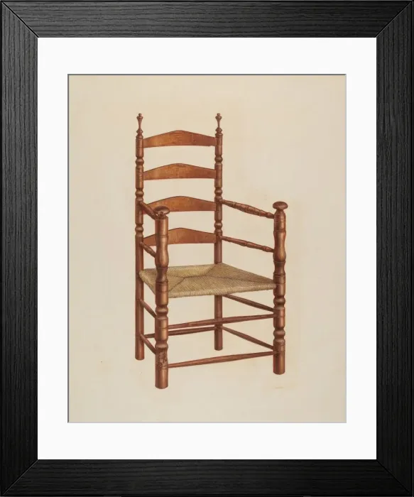Framed Print : Armchair, 1939. Creator: Isadore Goldberg Framed Print : Armchair, 1939. Creator: Isadore Goldberg