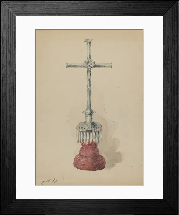 Framed Print : Crucifix, c. 1936. Creator: Geoffrey Holt Framed Print : Crucifix, c. 1936. Creator: Geoffrey Holt